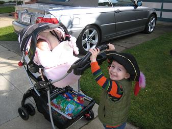 Henry pushing Zoe