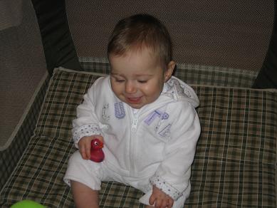 Playing in playpen