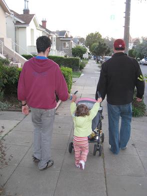 strolling-with-gil-and-daddy.JPG