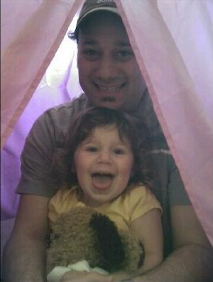 Zoe and Q in Tent