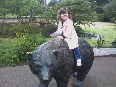 Zoe on Bear