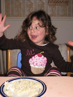 eating birthday cake