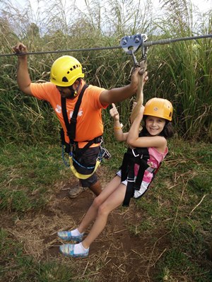 Avery ziplining