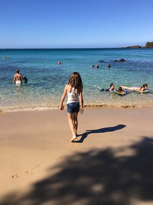 Zoe at beach