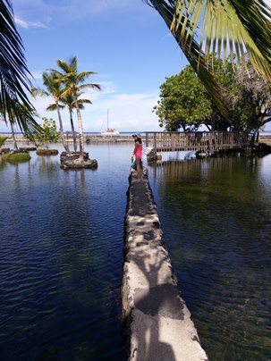 Zoe on the dock