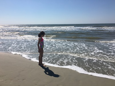 Zoe at the beach