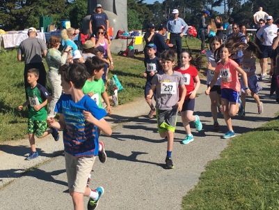 Zoe running at Fun Run