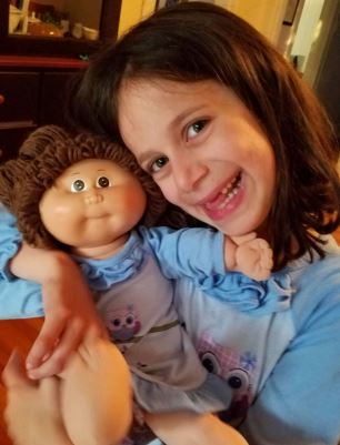 Avery with Cabbage Patch doll