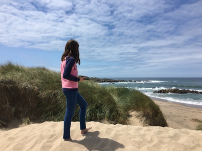 Zoe at beach