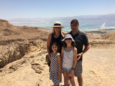 family at Dead Sea