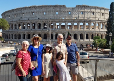 family at colisseum