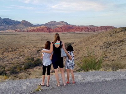 girls-and-mommy-at-red-rock-canyon